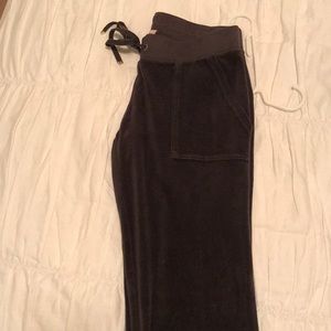 Dark gray juicy couture velvet sweatpants